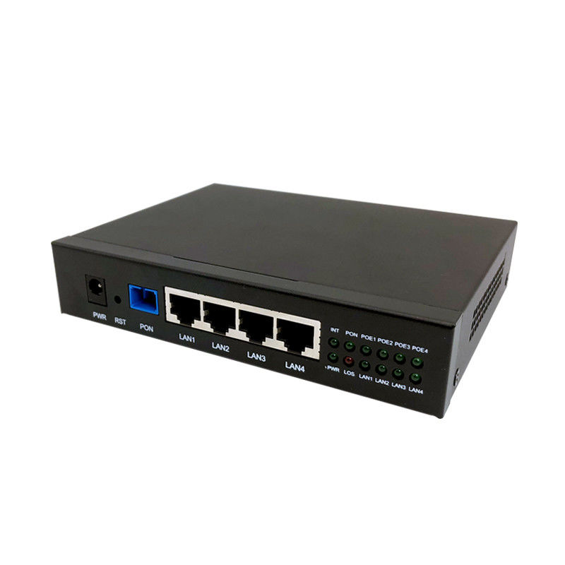 Full Gigabit GPON ONU 4 Ports IEEE802.3af PoE PoE+ ONT SC / UPC Connector